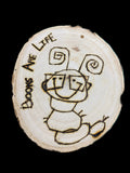 Wood burned ornaments