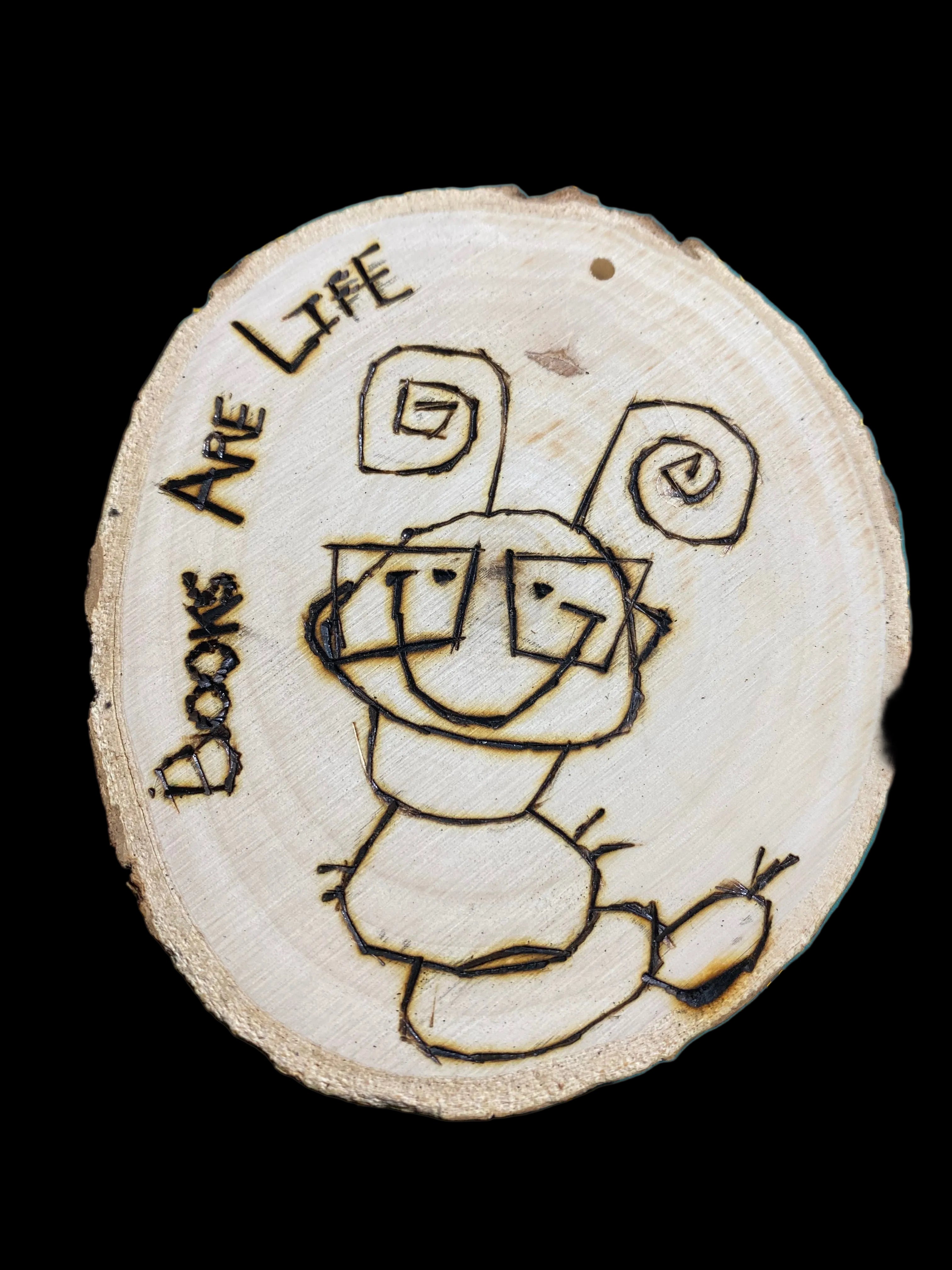 Wood burned ornaments